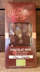 Chocolat Noir 70% Citron et Gingembre  ( origine Équateur)